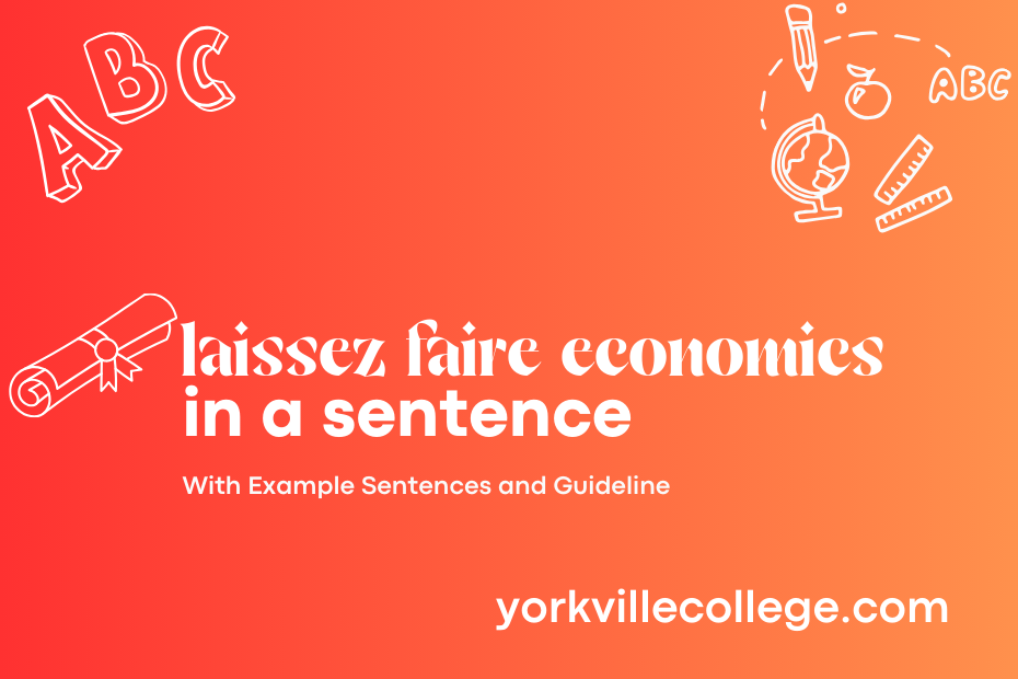 laissez faire economics in a sentence