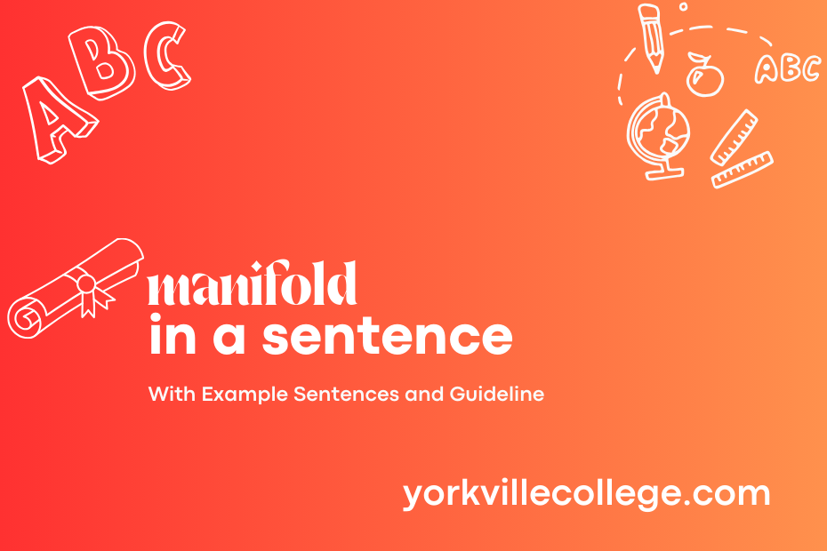 manifold in a sentence