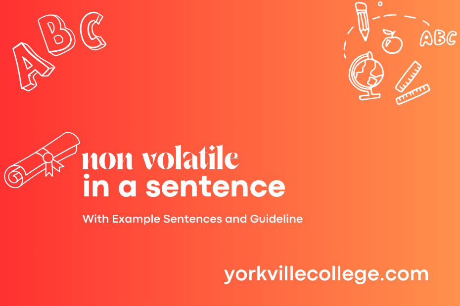 non volatile in a sentence