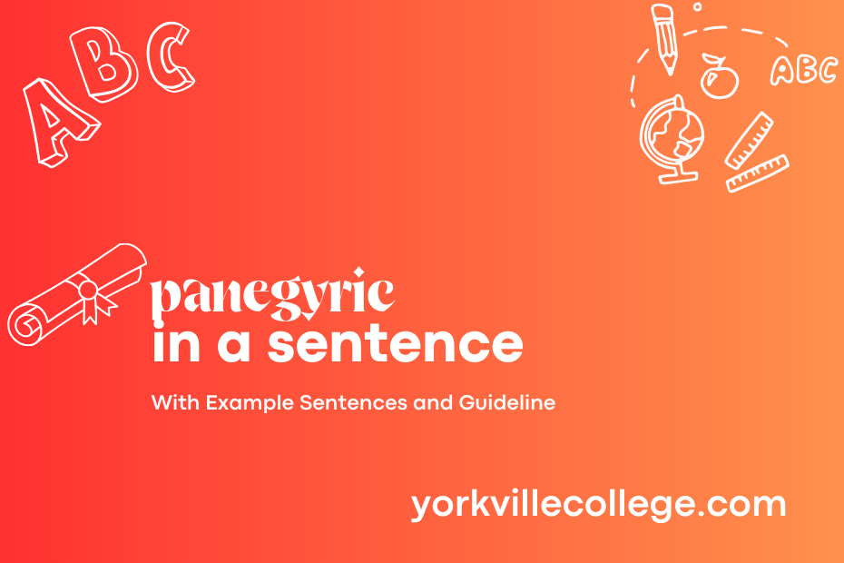 panegyric in a sentence