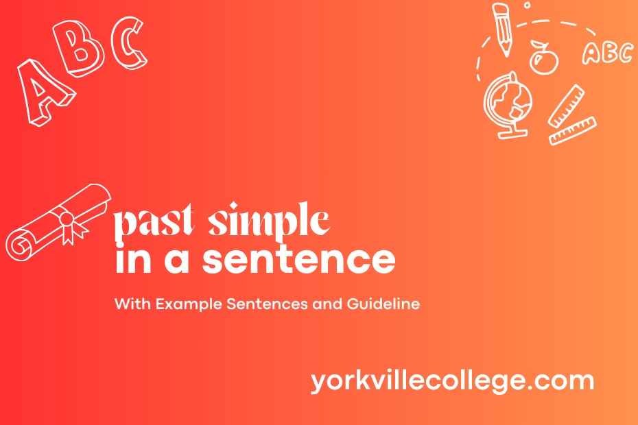 past simple in a sentence