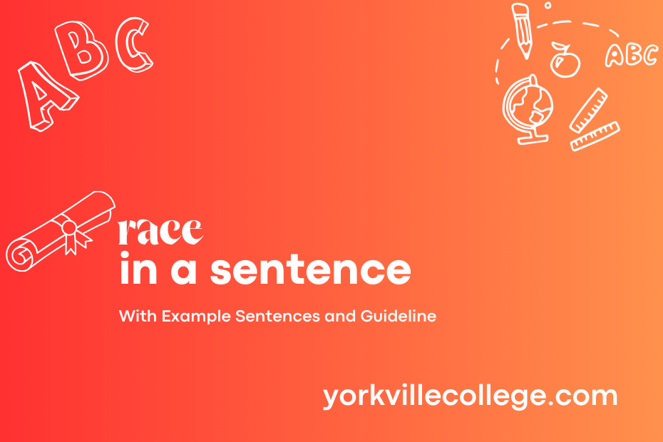 race in a sentence