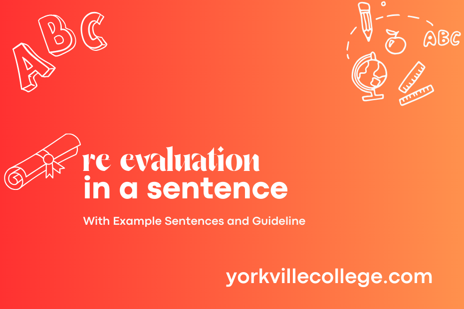 re evaluation in a sentence