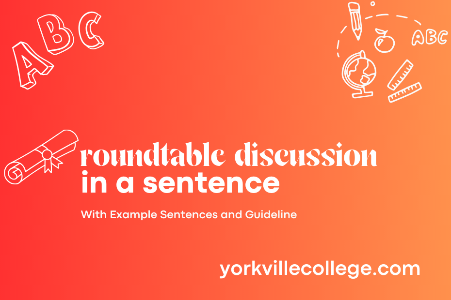 roundtable discussion in a sentence