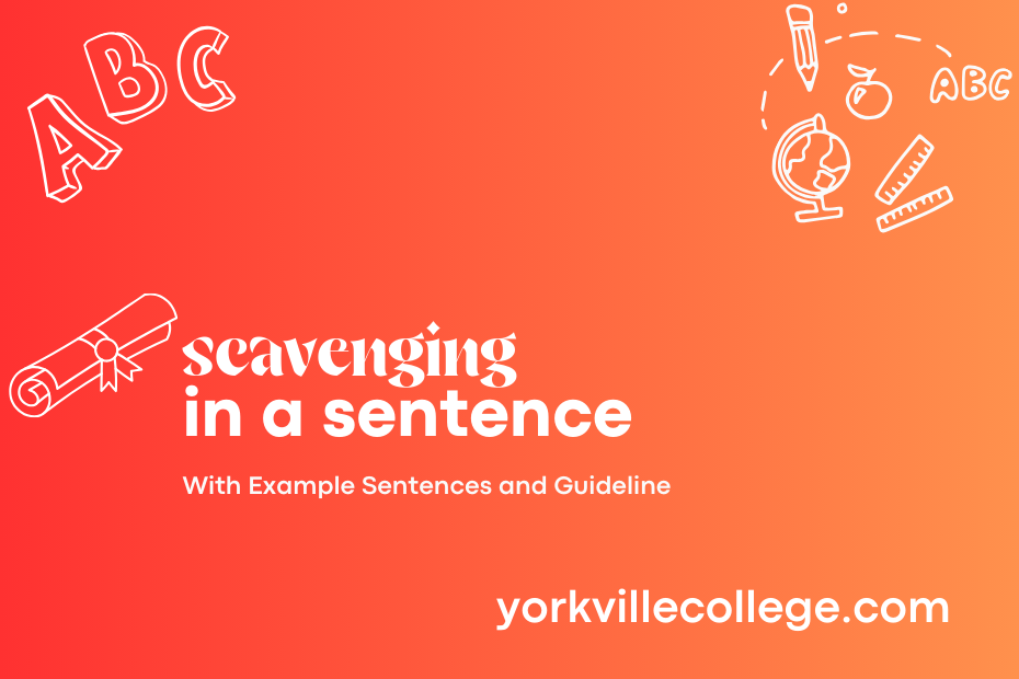 scavenging in a sentence