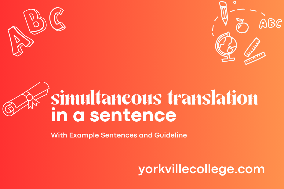 simultaneous translation in a sentence