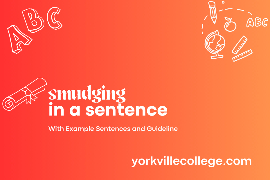 smudging in a sentence