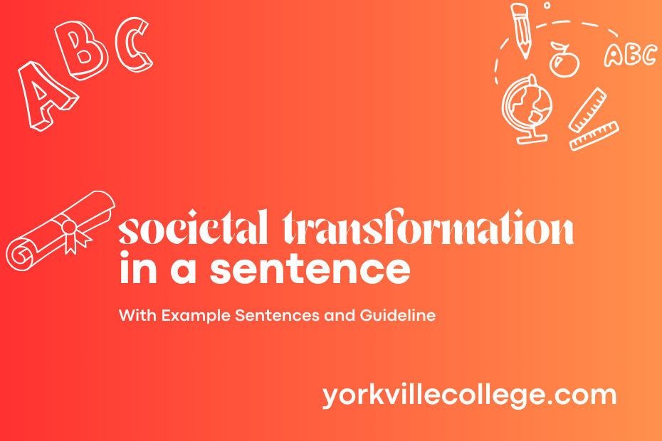 societal transformation in a sentence