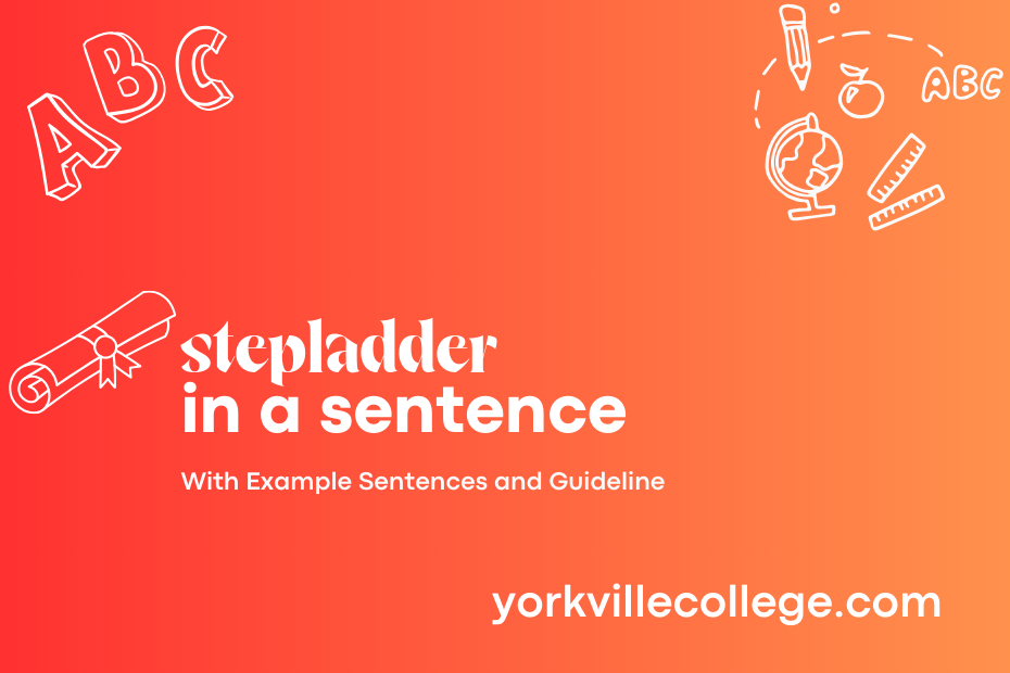 stepladder in a sentence