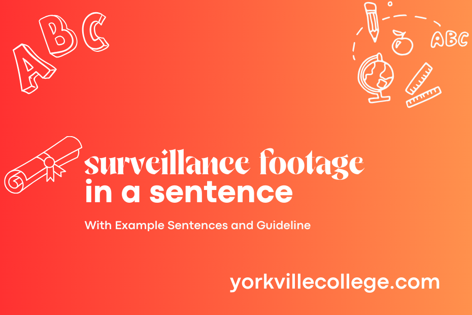 surveillance footage in a sentence