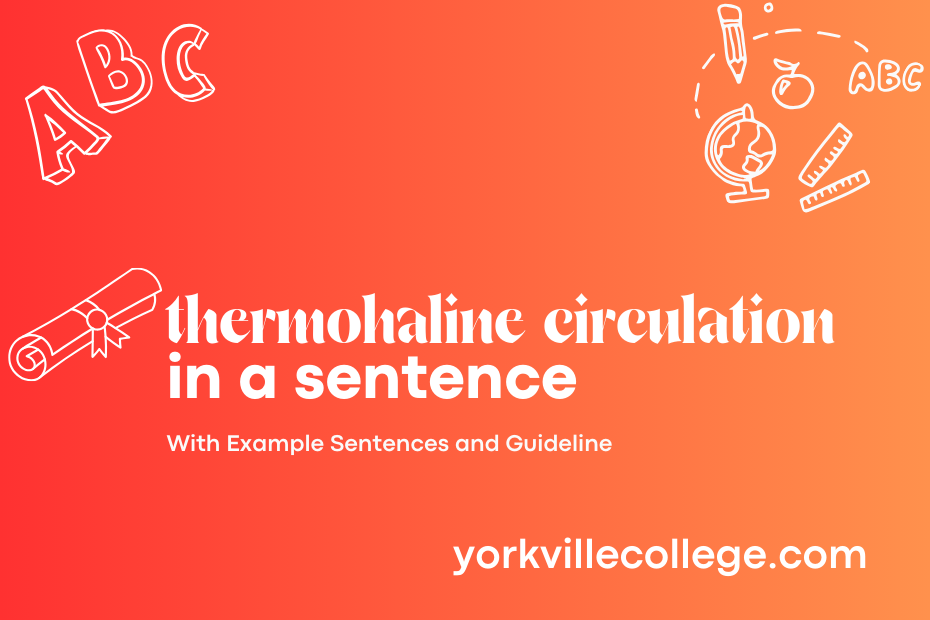 thermohaline circulation in a sentence