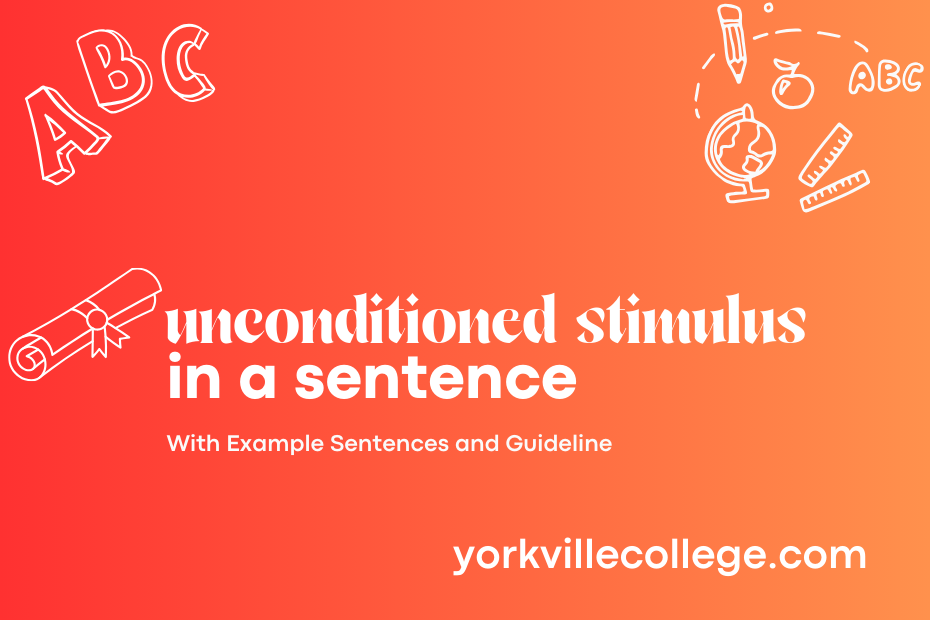 unconditioned stimulus in a sentence