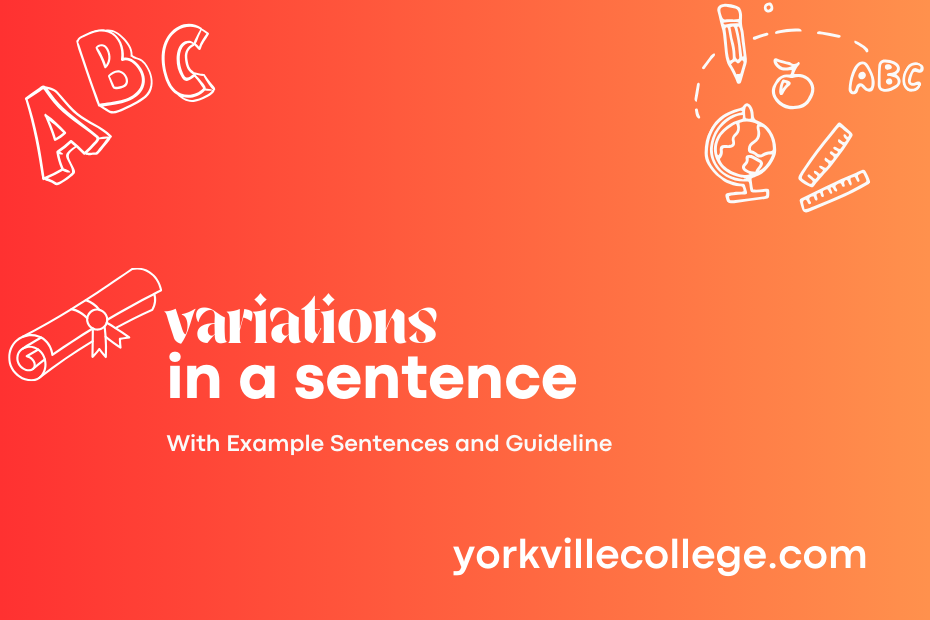variations in a sentence