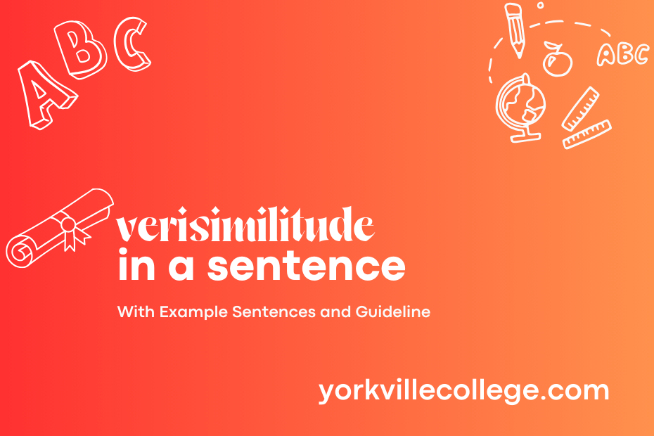 verisimilitude in a sentence