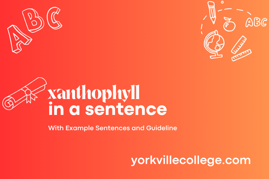 xanthophyll in a sentence